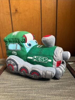 HESS Green Plush Train Stuffed Animal for Kids
